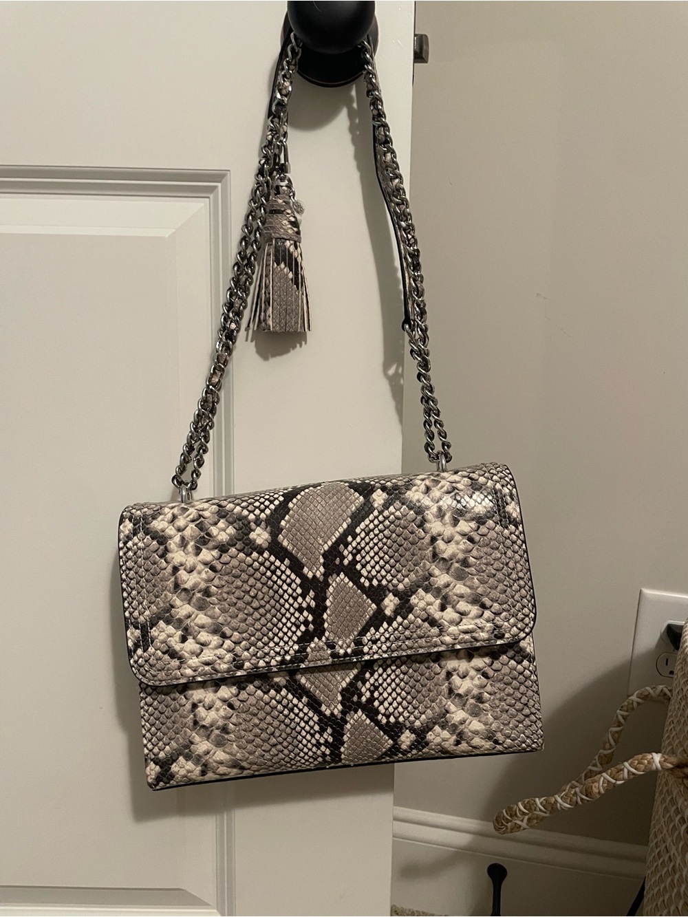 Tory Burch snakeskin bag